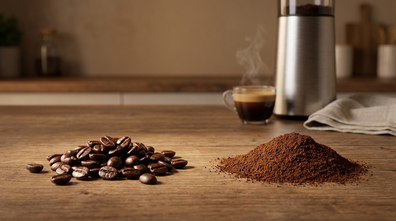 Café grain moulu : différences de goût et de budget