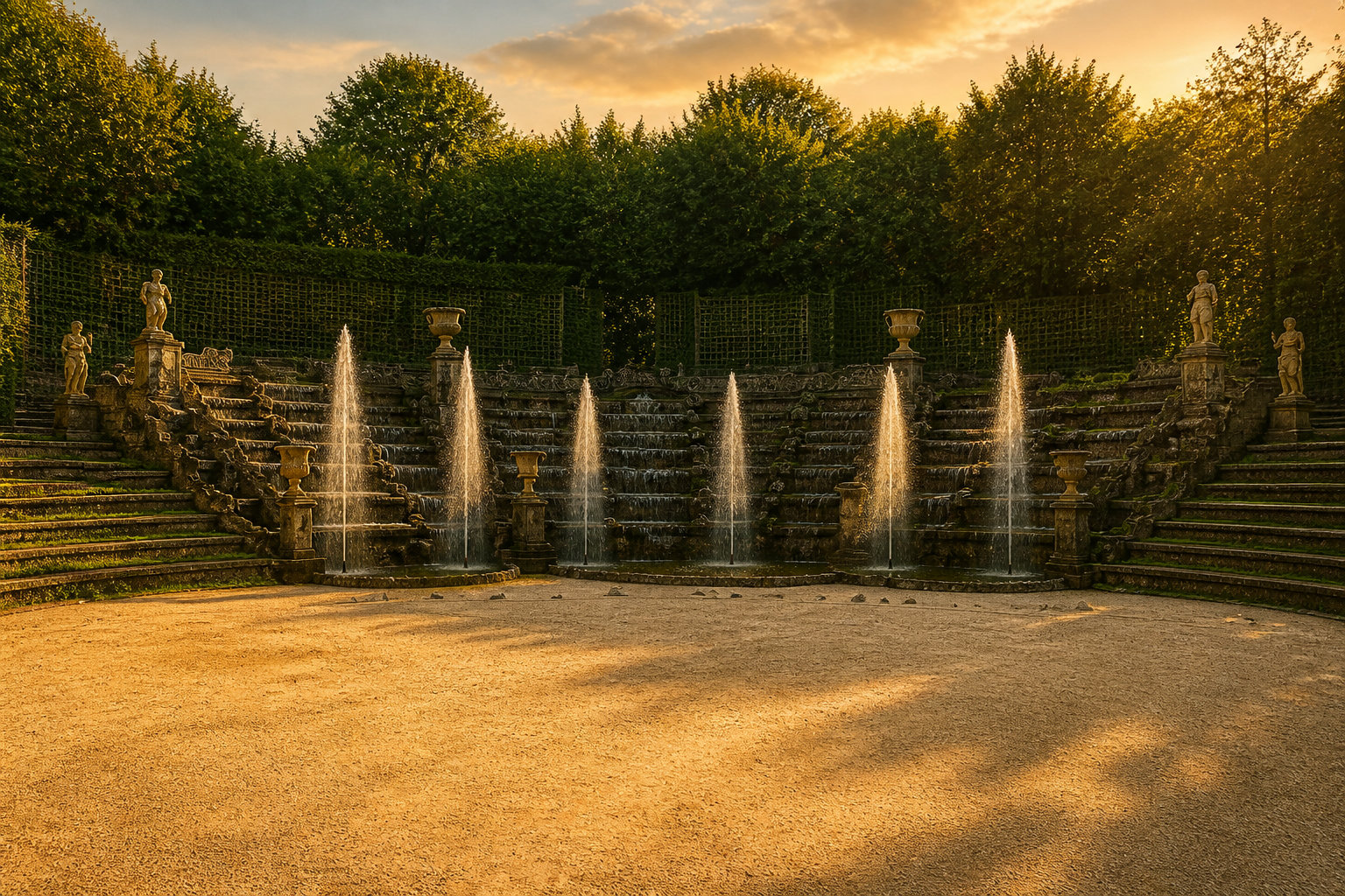 Les bosquets secrets : espaces de divertissement et de didactique