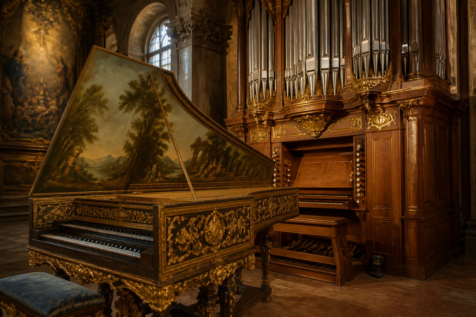 Clavecin et orgue : les maîtres de la structure polyphonique