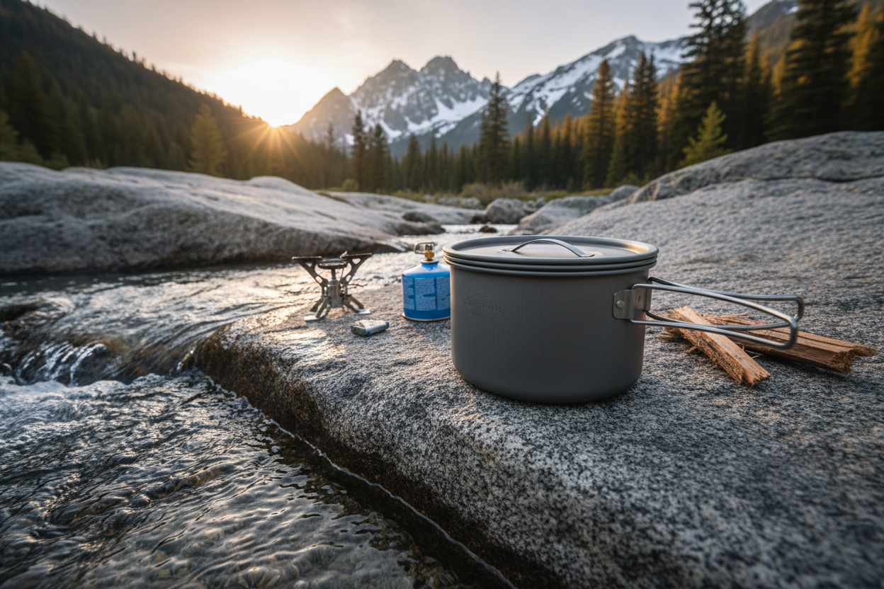 Gamelle titane 750ml pour bivouac