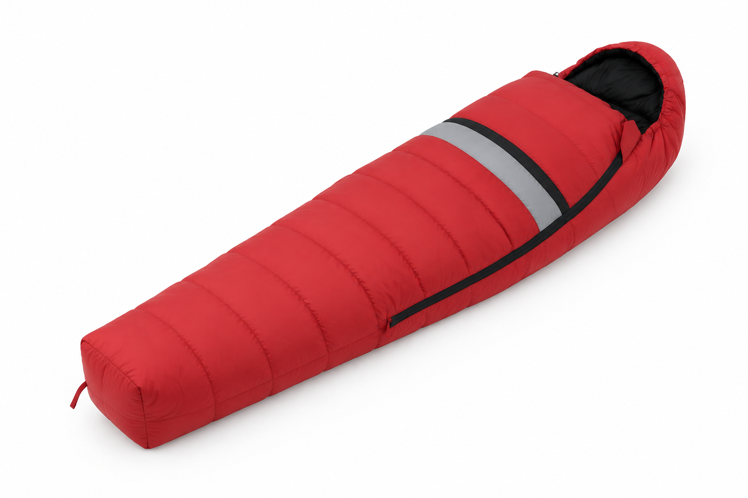 Sac de couchage en duvet d'oie étiqueté avec température de confort -10°C.